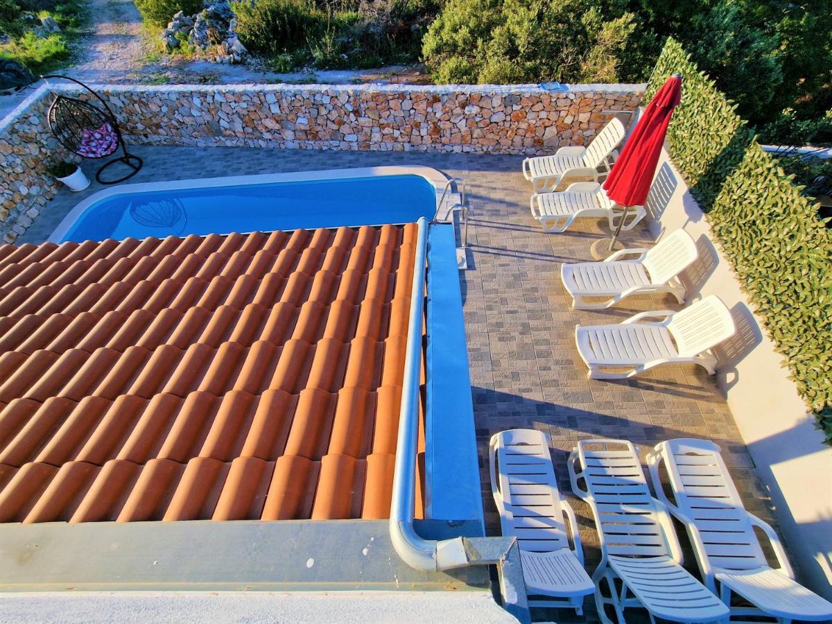 Anas Lagoon Holiday House With Pool At Azure Beach Drvenik Mali Buitenkant foto